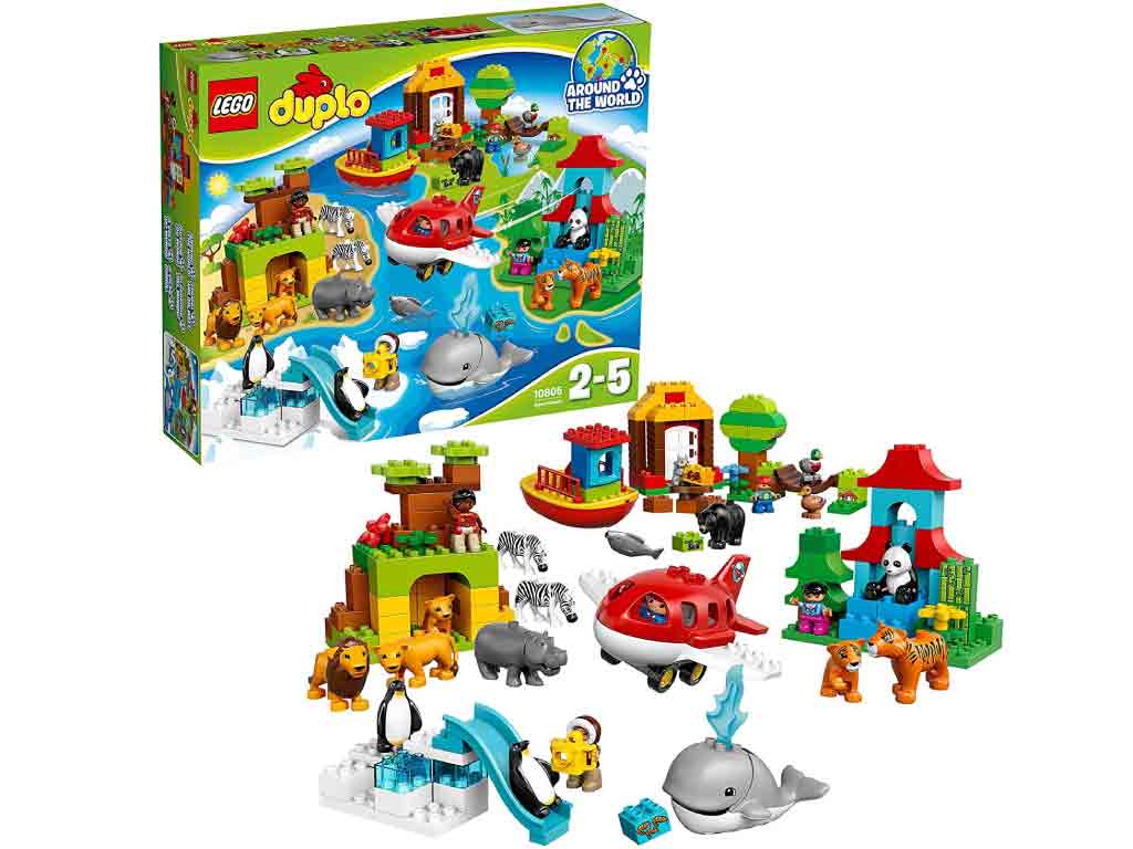 【新品】(税込価格) レゴデュプロ(LEGO duplo) 世界のどうぶつ世界一周セット10805　(2-5)【レゴブロック】