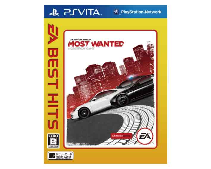 【新品】(税込価格) PSVITA ニードフォースピードモストウォンテッド EA BEST HITS版/新品未開封品ですがパッケージに少し傷み汚れ等が..