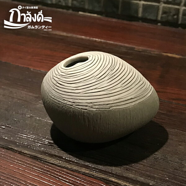 一輪挿し　陶器　おしゃれ　花瓶　ランパーン　タイ製　タイ雑貨のサムネイル