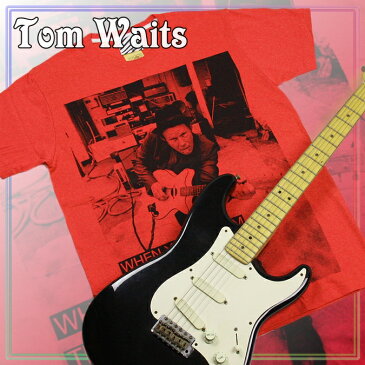 バンドTシャツ トム・ウェイツ Tom Waits 【Tシャツ ファッション メンズ レディース 半袖 ロックTシャツ ミュージシャン ブルース 酒 詩人 俳優】