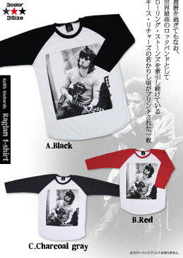 キース・リチャーズ ラグラン Tシャツ ファッション メンズ レディース ローリングストーンズ ストーンズ ロックTシャツ ミュージシャン バンド バンドTシャツ ギターリスト The Rolling Stones