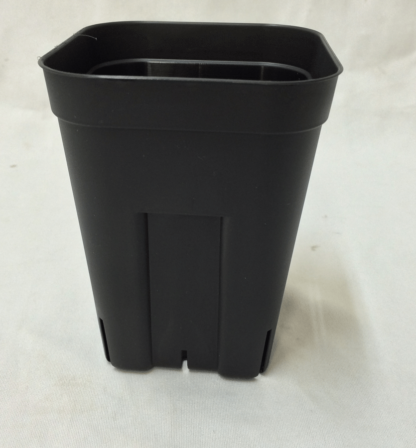 プレステラ深鉢　黒（ブラック）　105　スリット入りプラ鉢