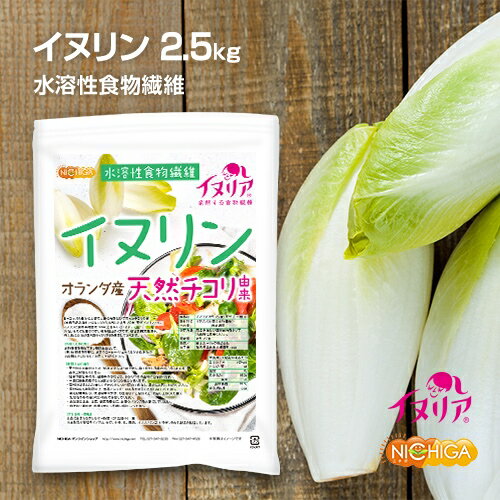 イヌリン（オランダ産） 2.5kg イヌリア 天然 チコリ由来 水溶性食物繊維 微顆粒品 NICHIGA(ニチガ) TK1