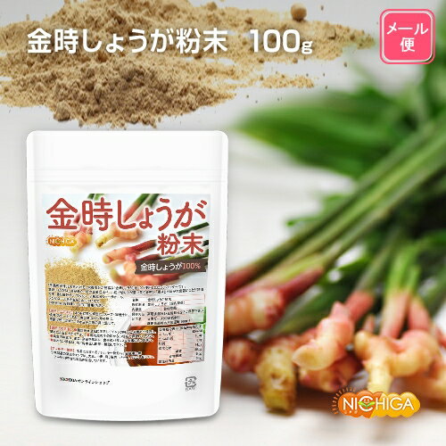 金時しょうが 粉末 100g 【送料無料】【メール便で郵便ポストにお届け】【代引不可】【時間指定不可】 ［生姜の王様…