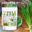 純国産 大麦若葉 青汁粉末 1kg 【送料無料(沖縄を除く)】 100 青汁 残留農薬不検出 保存料 着色料無添加 NICHIGA(ニチガ) TK0