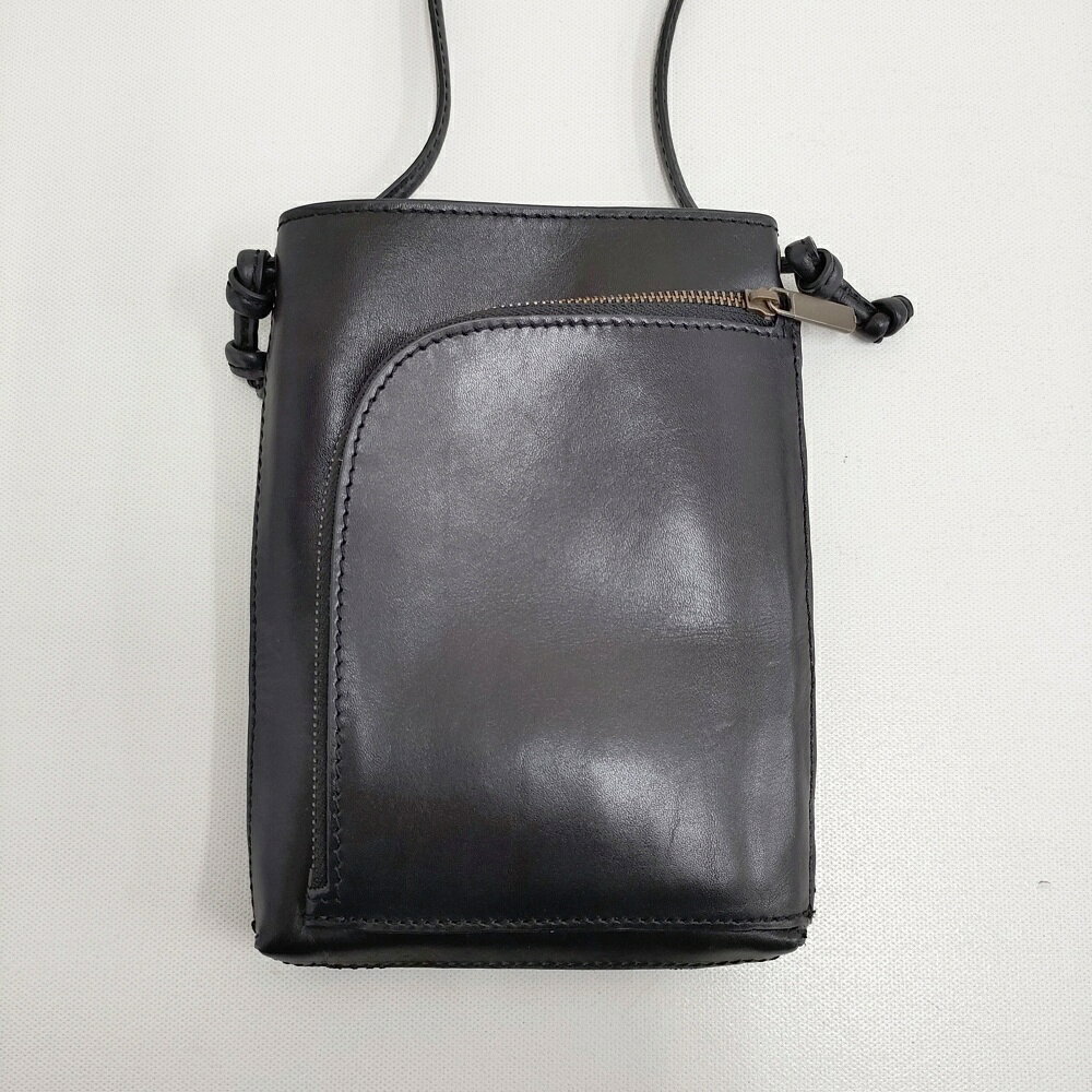 MOTHERHOUSE ジップジップ ショルダー レザー 定価22000円 ポーチ ショルダーバッグ ブラック ユニセックス マザーハウス【中古】6-0922G auc-gee-jee-10202908 ブランド古着の専門店 ジージー サンプル画像2