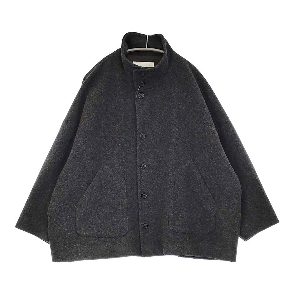 Rakuten - nest Robe ウールカシミヤフリースジャケット 定価71500円 01234-1052 コート 23AW チャコールグレー レディース ネストローブ【中古】6-0219A
