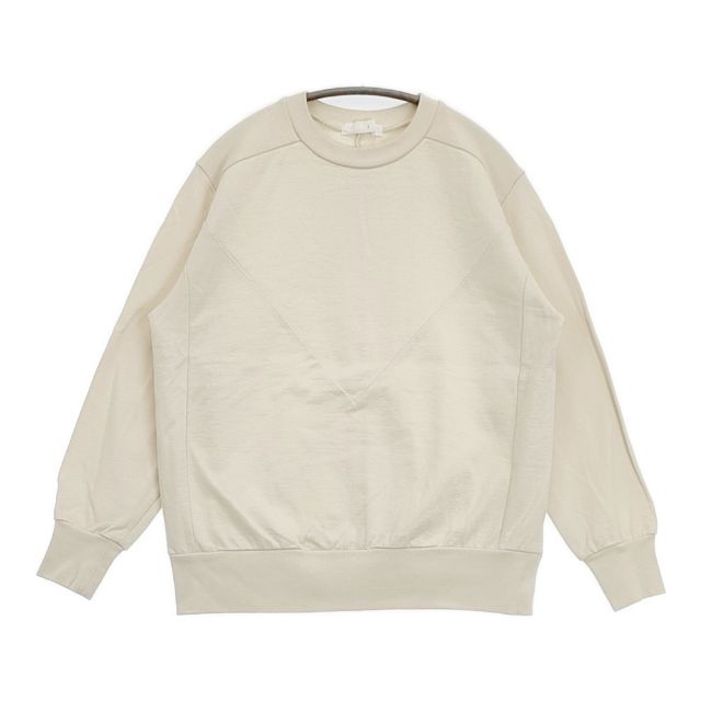 Collaboration - homspun 232-6362 コンパクトリッチ裏毛 コットン トレーナー サイズS スウェット アイボリー レディース ホームスパン【中古】6-0416M