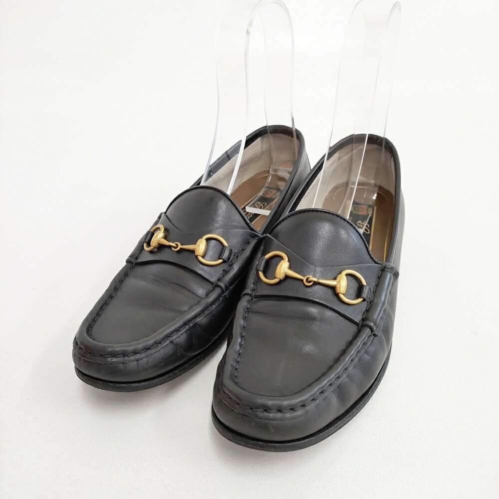 gucci///////////////\\\\\\\\\\\\\\\\\\\\\\\\\\\\\\\' - GUCCI ホースビットローファー サイズ37.5 シューズ・靴 ブラック レディース グッチ【中古】6-0417G