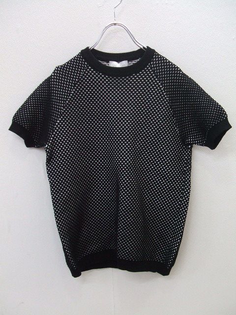 Rakuten - Calvin Klein 半袖 メッシュ ニット ブラック ホワイト レディース カルバンクライン【中古】2-0702S