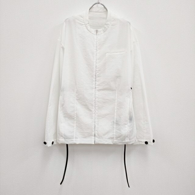 stein 新品 ANGULAR ZIP JACKET 定価70400円 ジップジャケット ST.576 ナイロンジャケット 23ss ホワイト メンズ シュタイン3-0627M