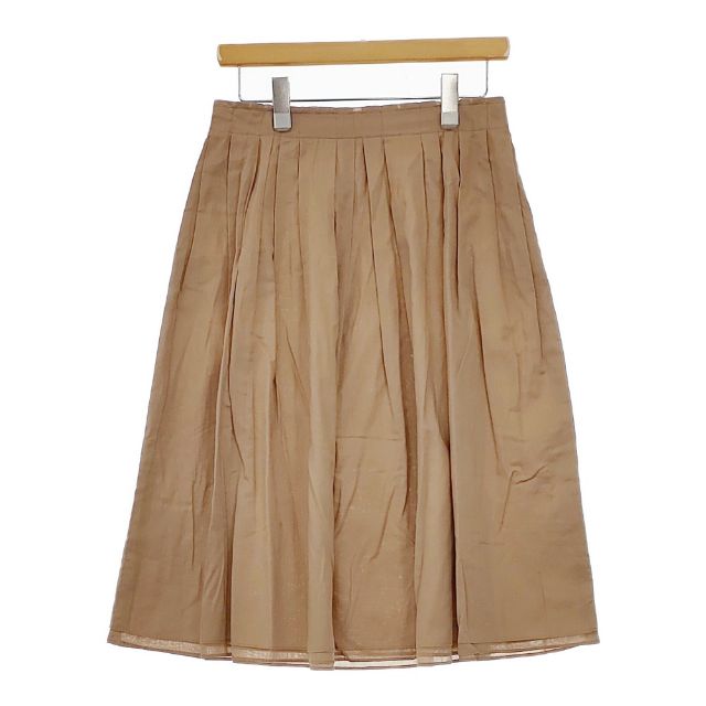DRESSTERIOR merceria dressterior 38 コットンプリーツ スカート ベージュ レディース ドレステリア【中古】5-0413M