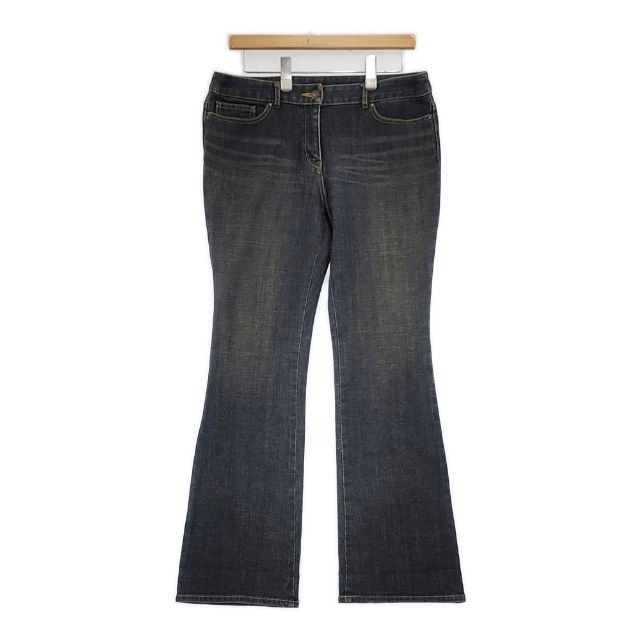 自由区 ストレッチ ブーツカット フレア サイズ42 デニムパンツ ネイビー レディース 自由区【中古】6-0805G auc-gee-jee-10199637 ブランド古着の専門店 ジージー パッケージ画像