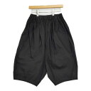TRAVAIL MANUEL 551071 バルーンパンツ コットン サルエルパンツ ブラック レディース トラバイユマニュアル【中古】5-0712M