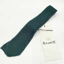 D.C.WHITE 新品 アローニットタイ シルク Arrow knit Tie 定価14300円 ネクタイ グリーン メンズ ディーシーホワイト【中古】5-0...