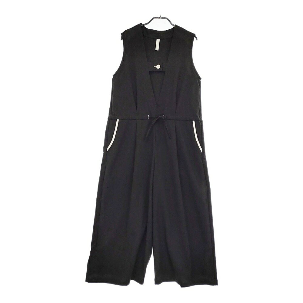 sirone フラップネックスリーブレスコンビネゾン 定価26400円 オールインワン ツナギ 24AW ブラック レディース シロネ【中古】5-0213T