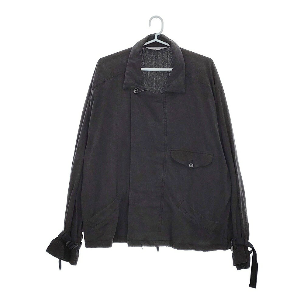 90s】古着 シルクブルゾン ジャケット MA1 フェードネイビー