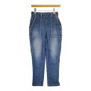 45R/45rpm 麦デニムストレッチの桃比女(インディゴ 焦)定価38500円 デニムパンツ ブルー レディース フォーティーファイブアールピーエム【中古】5-0203G