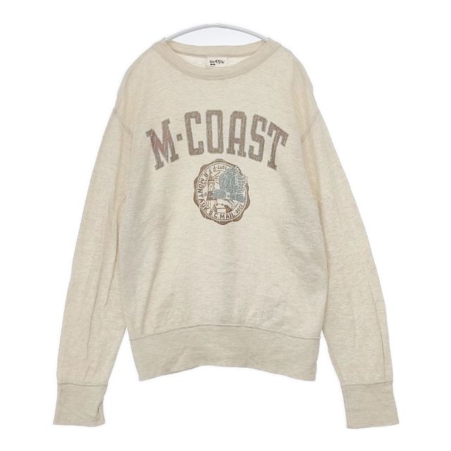 45R フォーティーファイブアール　スウェット　白　トレーナー　R刺繍　美品 45R フォーティーファイブアール スウェット 白 トレーナー R刺繍 美品