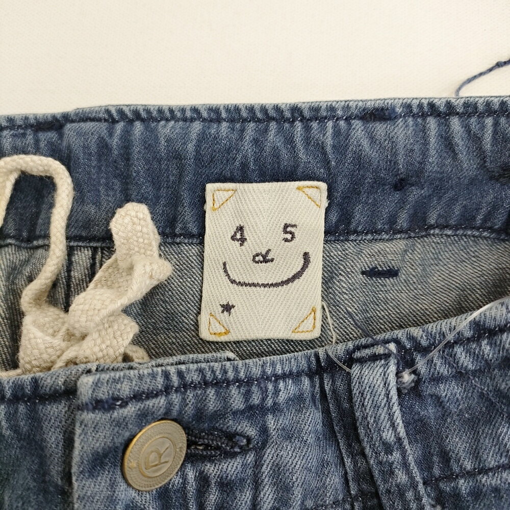 45R/45rpm モンプデニムの908ベイカーパンツ 定価50600円 デニムパンツ 25SS ブルー レディース フォーティーファイブアールピーエム【中古】6-0203G