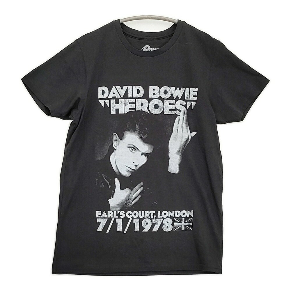 Rakuten - DAVID BOWIE HEROES バンドT バンT デヴィッドボウイ サイズS 半袖Tシャツ カットソー ブラック メンズ【中古】6-0512S