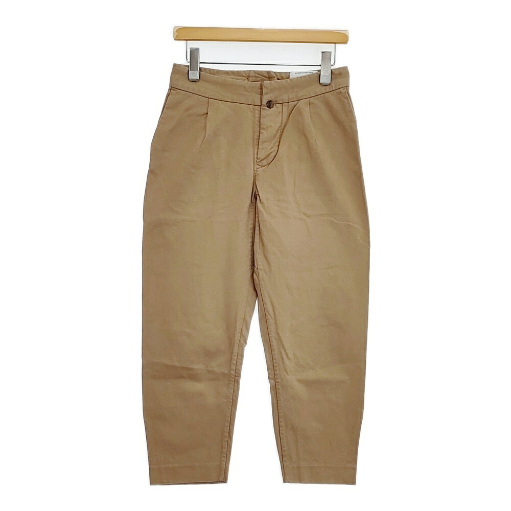 YAECA YAECA WRITE リネン混 90605 テーパードパンツ 日本製 サイズM パンツ カーキ KHAKI ベージュ レディース ヤエカ【中古】6-0927M