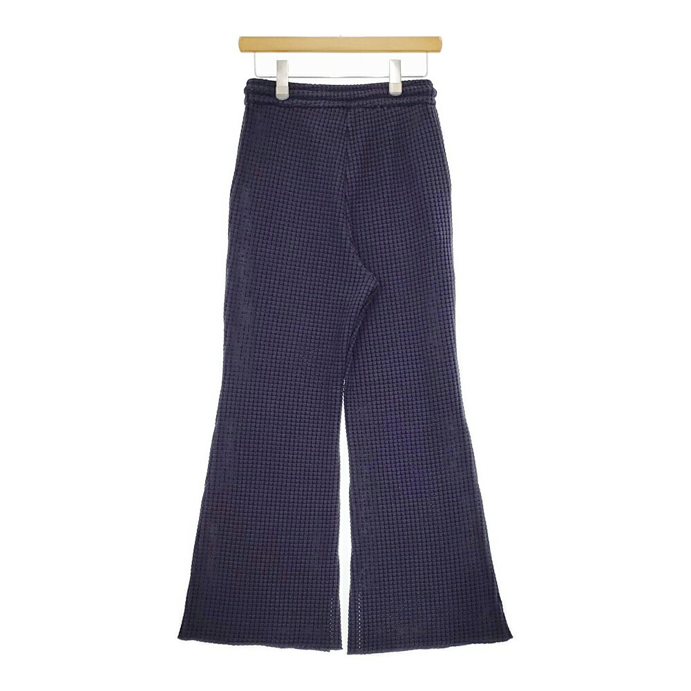 seagreen 新品 BIG WAFFLE FLARE PANTS 02 定価20900円 LSEA23A5559-S ワッフルフレア パンツ ネイビー レディース シーグリーン【中古】5-0315M