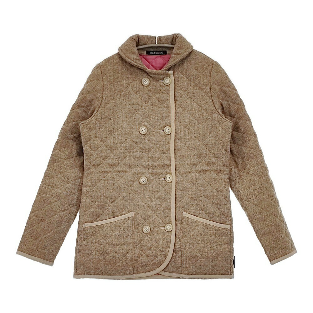 Rakuten - Traditional Weatherwear ダブルボタン 英国製 スコットランド製 キルティングジャケット ベージュ レディース トラディショナルウェザーウェア【中古】5-1214T