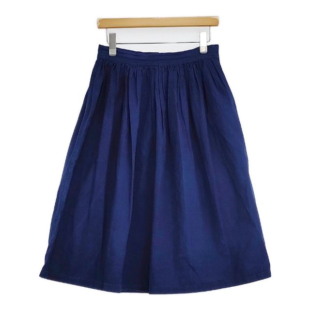 Rakuten - Toile Atelier d'antan 製品染め コットンヘンプ ロングスカート ネイビー レディース トワルアトリエダンタン【中古】6-0124M