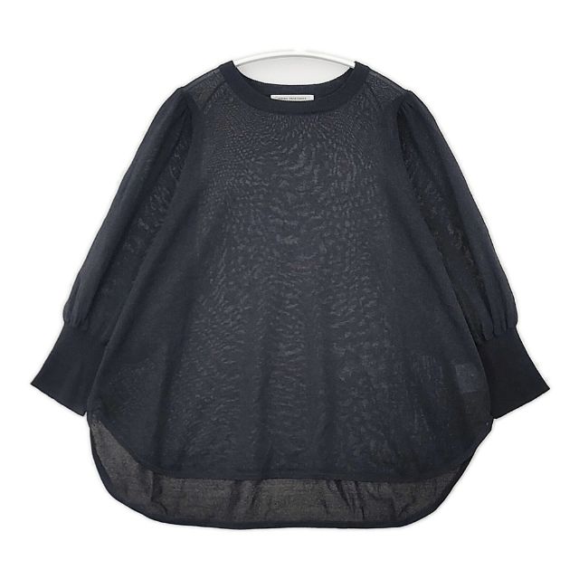 Rakuten - ADIEU TRISTESSE 新品 和紙シアーパフスリーブプルオーバー 定価20680円 セーター ニット ブラック レディース アデュートリステス【中古】6-0330M