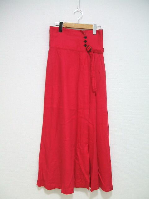 nano universe 麻 サイズ36 ロングスカート ピンク レディース ナノユニバース【中古】2-0516M(4.0)