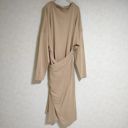 CITYSHOP 変形 20040042509010 長袖 コットン ワンピース ベージュ レディース シティショップ【中古】4-0813M CITYSHOP 変形 20040042509010 長袖 コットン ワンピース ベージュ レディース シティショップ【中古】4-0813M