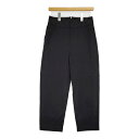 MARGARET HOWELL COTTON TWILL 578-4143009 1 トラウザーズ 定価31900円 パンツ 24SS ブラック レディース マーガレットハウエル【中古】5-0614M