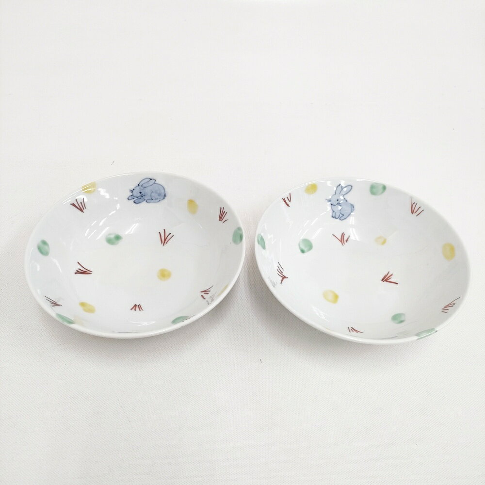 Rakuten - 古川章蔵 フルカワショウゾウ うさぎ ボウル皿 2枚セット 食器 ホワイト レディース【中古】6-0108G