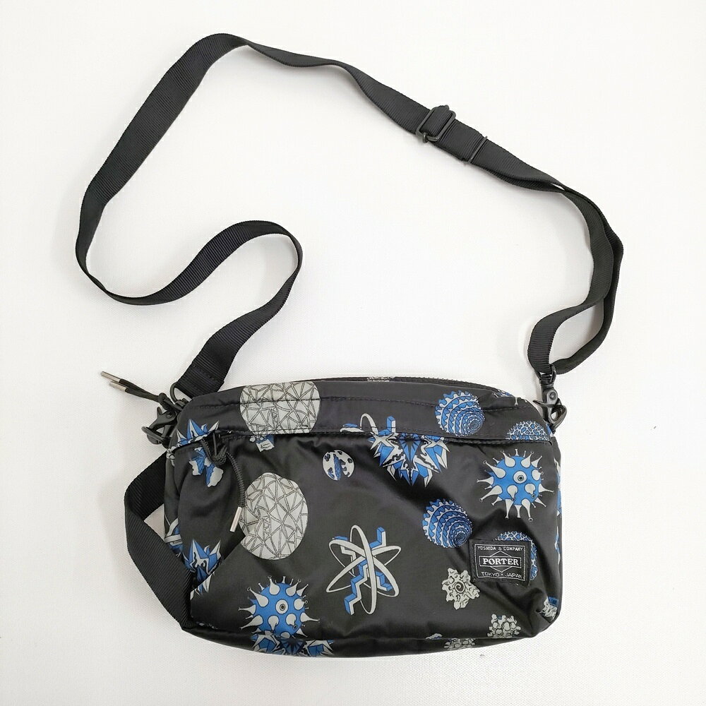 PORTER WILL SWEENEY コラボ 2WAY SHOULDER BAG ZYGOTES ザイゴウトゥ 定価25300円 ショルダーバッグ ブラック メンズ ポーター【中古】6-0710G