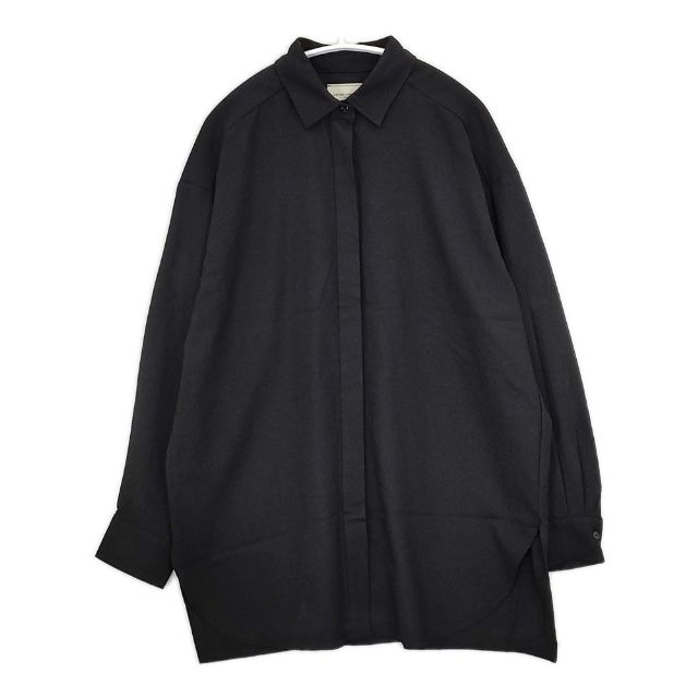 Rakuten - UNITED ARROWS ビッグシャツ ブラウス 1521-144-4554 ウール混 長袖シャツ ブラック レディース ユナイテッドアローズ【中古】5-0917T