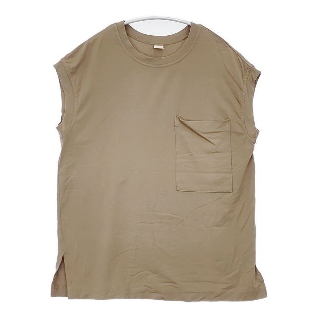 Rakuten - Ron Herman ポケット付き ノースリーブ 和紙混 XS Tシャツ カットソー ブラウン レディース ロンハーマン【中古】6-0510S
