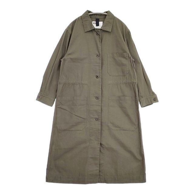 Rakuten - MHL. UNIFORM COTTON LINEN TWILL コートワンピース 595-2158502 コート カーキ レディース エムエイチエル【中古】6-0510M