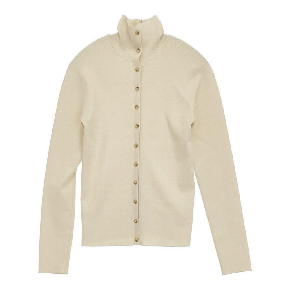 Curensology ドライウールニットプルオーバー 定価31900円 カーディガン セーター ニット 26SS ベージュ レディース カレンソロジー【中古】6-0509M