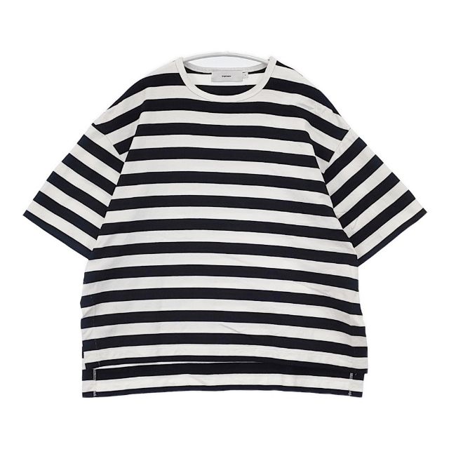 Rakuten - Graphpaper GL191-70091B ボーダー サイズ0 半袖Tシャツ カットソー ブラック ホワイト レディース グラフペーパー【中古】6-0514S