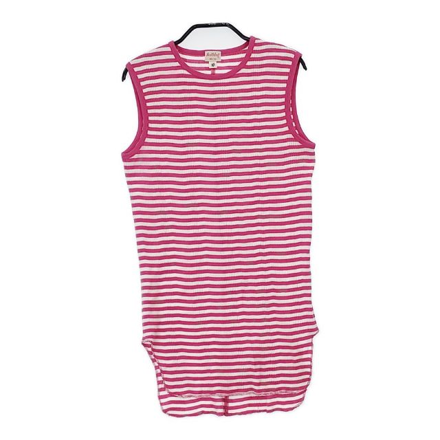 Rakuten - Healthknit/BEAMS BOY 別注 ボーダー キャミソール XS 32 タンクトップ ピンク ホワイト レディース ヘルスニット/ビームスボーイ【中古】6-0514S