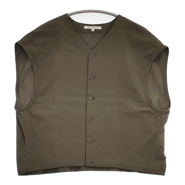 Rakuten - Vlas Blomme Hazy Cotton Linen ケープジレ ベスト 定価24200円 13120054 ベスト 24SS カーキ レディース ヴラスブラム【中古】6-0513M