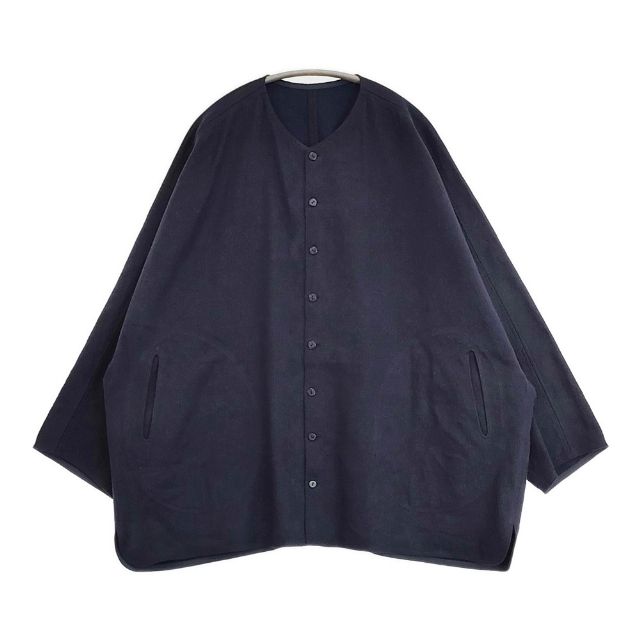 Rakuten - JURGEN LEHL コットン リネン J0131FJ101 日本製 ドルマンスリーブ ノーカラージャケット ネイビー レディース ヨーガンレール【中古】6-0513M