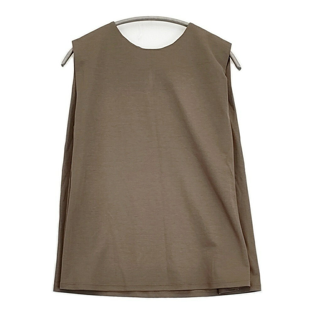 Rakuten - PLST 未使用品 ショルダータックTシャツ 12-1201185 サイズM ノースリーブ カットソー ブラウン レディース プラステ【中古】6-0514S