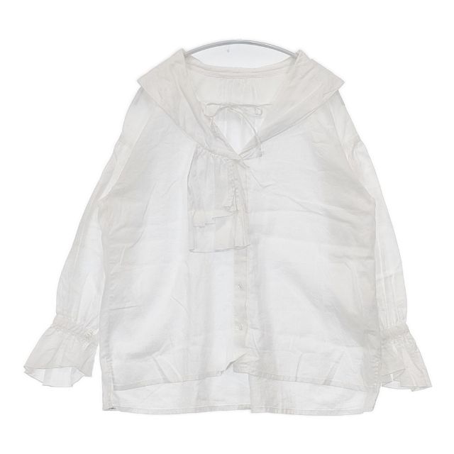 Rakuten - nest Robe 小谷実由コラボ UpcycleLino EP blouse 定価23100円 01222-1227 ブラウス シャツ 22SS ホワイト レディース ネストローブ【中古】6-0305M