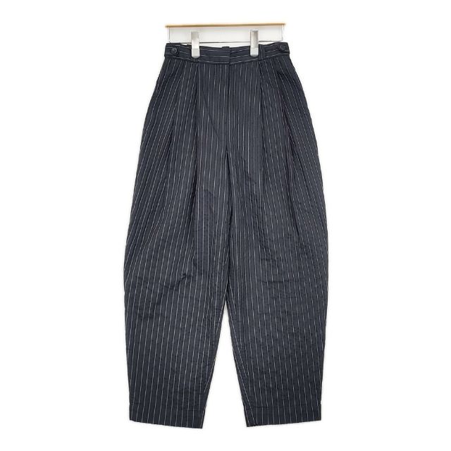 Rakuten - TODAYFUL 12410706 Jacquard Stripe Trousers 定価25300円 ジャガード パンツ 濃紺 ネイビー ブラック レディース トゥデイフル【中古】6-0305M