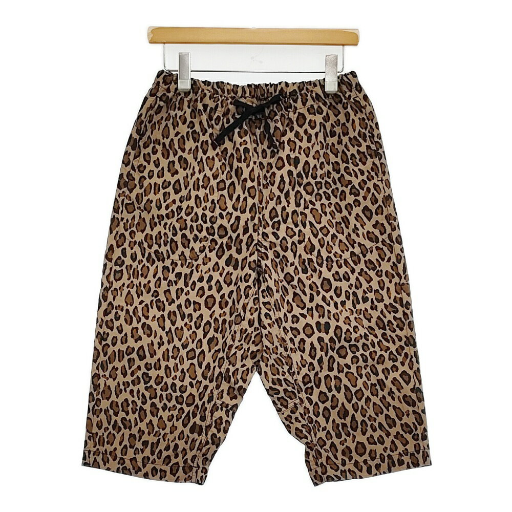 Rakuten - TIGRE BROCANTE コットンナイロンレオパードタゴサクショートパンツ サイズS 定価17600円 ハーフパンツ ショーツ ベージュ ブラック レディース ティグルブロカンテ【中古】6-0307S
