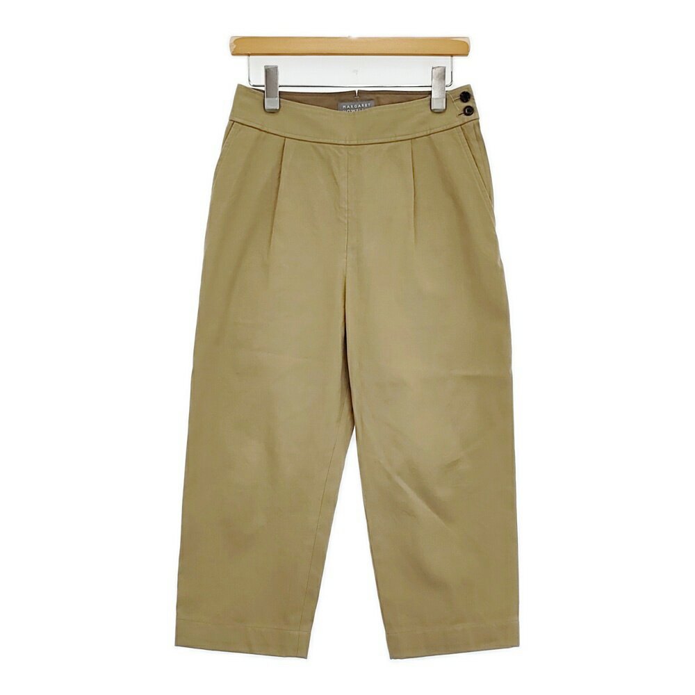 Rakuten - MARGARET HOWELL WASHED COTTON TWILL テーパード サイズ1 定価37400円 パンツ 25SS ベージュ レディース マーガレットハウエル【中古】6-0307G