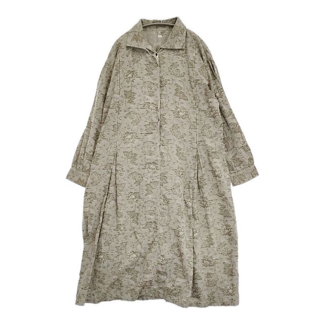 Rakuten - OUTIL ROBE CHABLIS ジャガード プルオーバー シャツワンピ ワンピース 2023 グレー カーキ レディース ウティ【中古】6-0521M