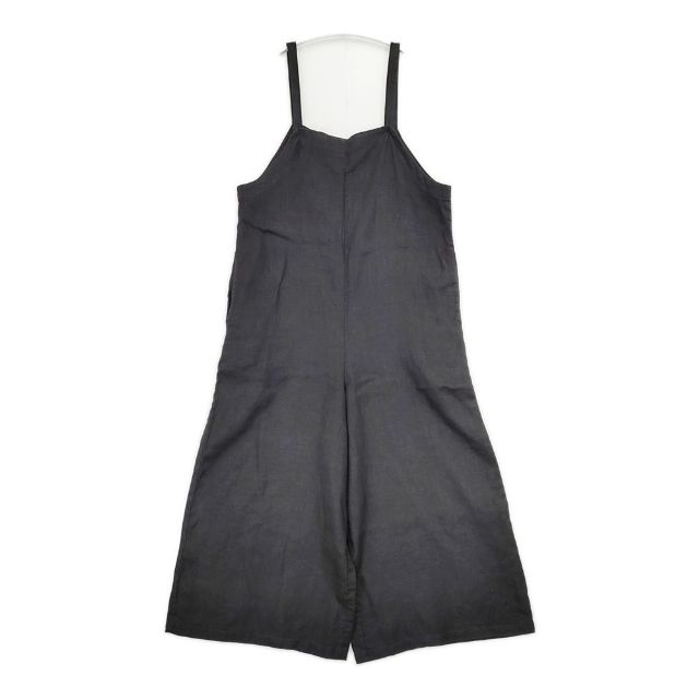Rakuten - fog linen work リトアニア製 リネンサロペットパンツ オーバーオール サロペット ブラック レディース フォグリネンワーク【中古】6-0408M